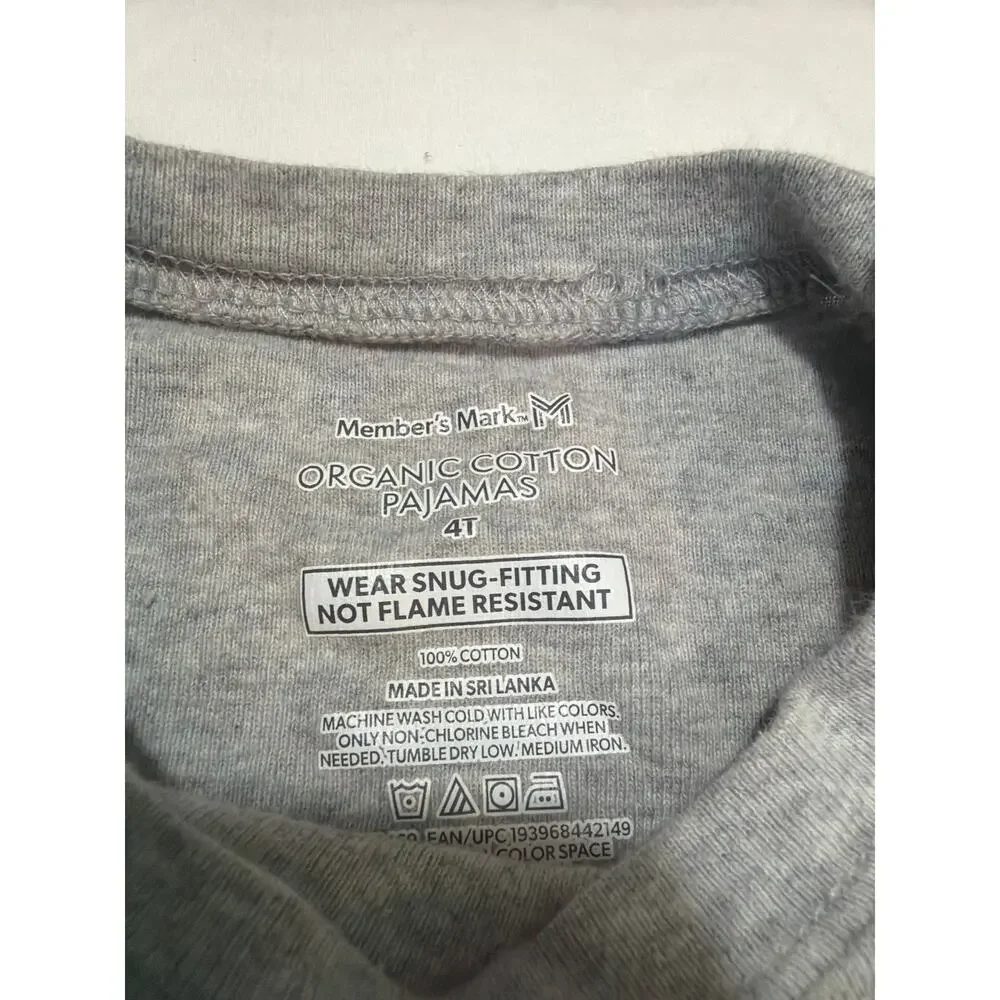 Outerspace and Spaceship Member's Mark Organic Cotton PJ Sets